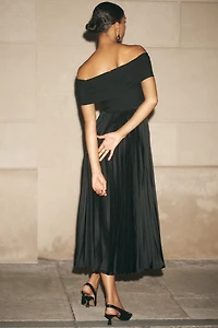 Hutch Off-The-Shoulder Twofer Midi Dress