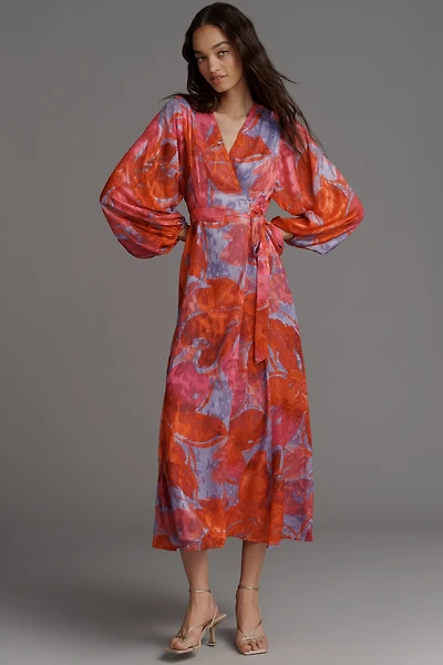 Hutch Long-Sleeve Wrap Dress