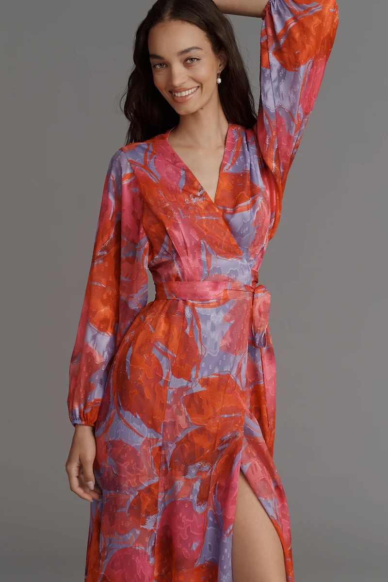Hutch Long-Sleeve Wrap Dress