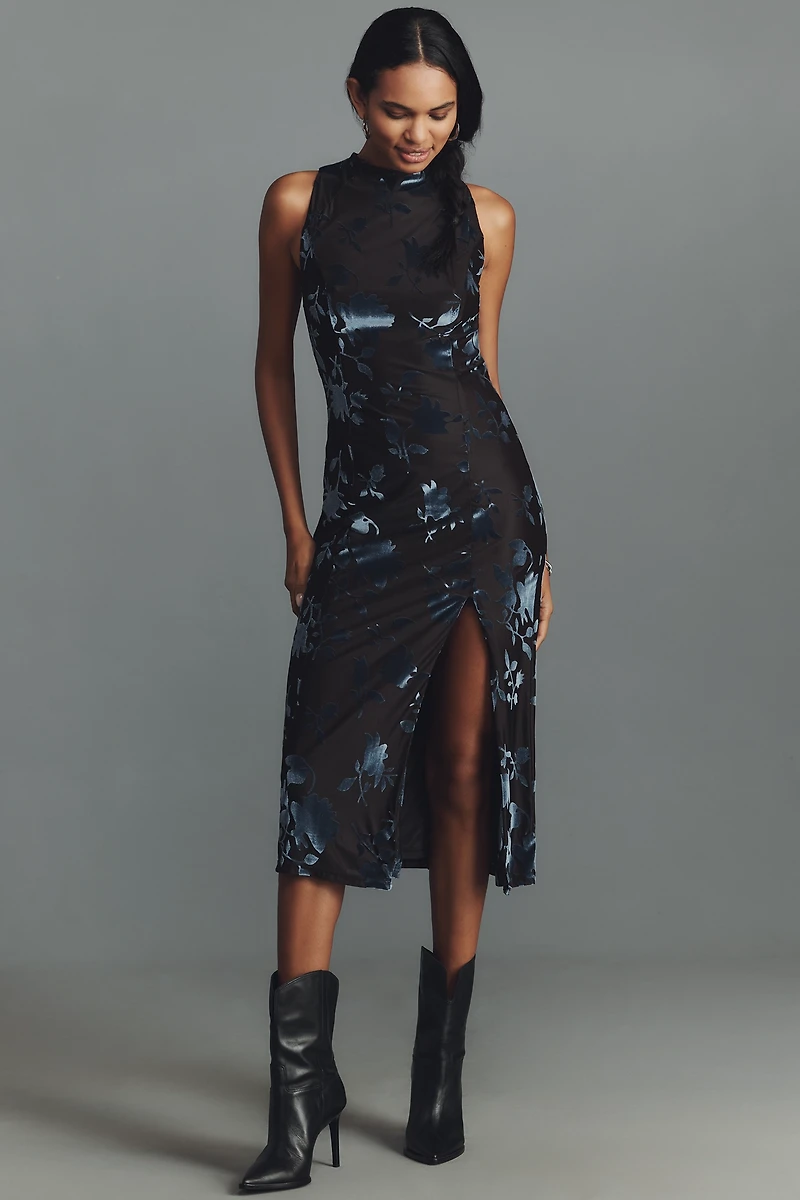 Hutch Darby Floral Jacquard Midi Dress