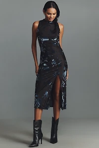 Hutch Darby Floral Jacquard Midi Dress