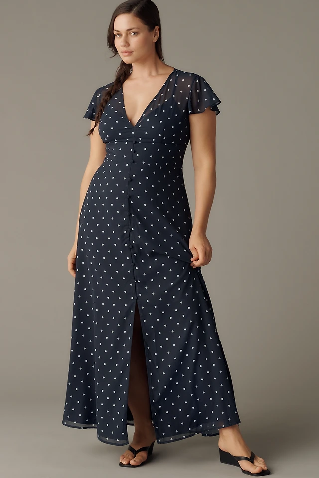 farm rio sleeveless v-neck jacquard lurex a-line maxi dress Jacquard Lurex Sleeveless Maxi Dress  FARM Rio