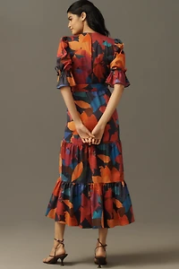 Hutch Marisol Short-Sleeve Wrap Midi Dress
