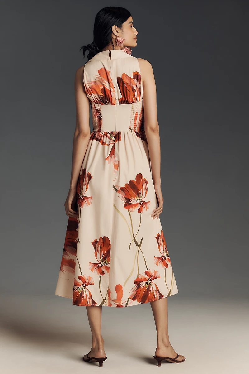Hutch Vivian Sleeveless Midi Shirt Dress