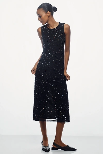 Hutch Oaklyn Sleeveless Embellished Slim Maxi Dress