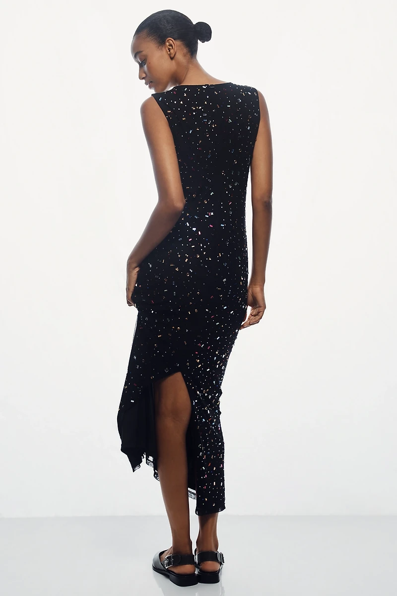 Hutch Oaklyn Sleeveless Embellished Slim Maxi Dress