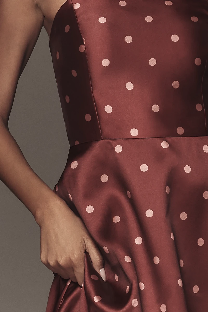 Hutch Victoria Strapless Fit & Flare Maxi Dress