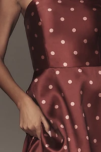 Hutch Victoria Strapless Fit & Flare Maxi Dress