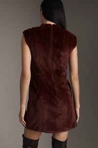 Hutch Dev Faux Fur Mini Dress