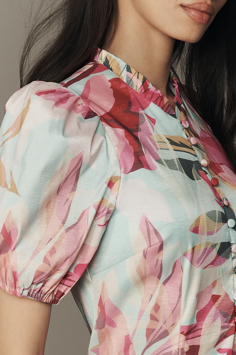 Hutch Florrie Puff-Sleeve Mini Dress