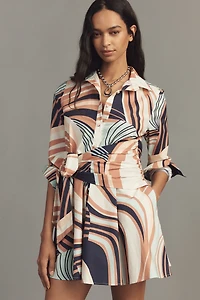 Hutch Cotton Okin Stretch Poplin Mini Shirt Dress