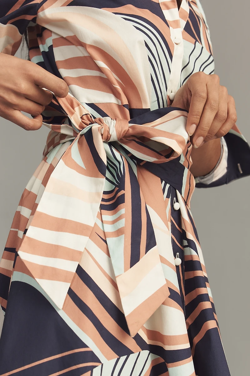 Hutch Cotton Okin Stretch Poplin Mini Shirt Dress