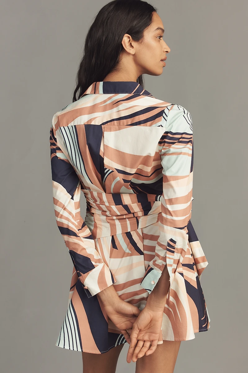 Hutch Cotton Okin Stretch Poplin Mini Shirt Dress