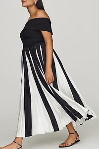 Hutch Off-Shoulder Twofer Midi Dress