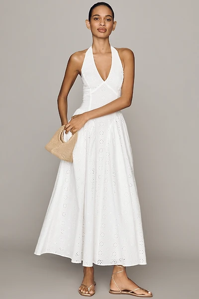 Hutch Eyelet Drop-Waist Maxi Dress