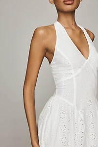 Hutch Eyelet Drop-Waist Maxi Dress