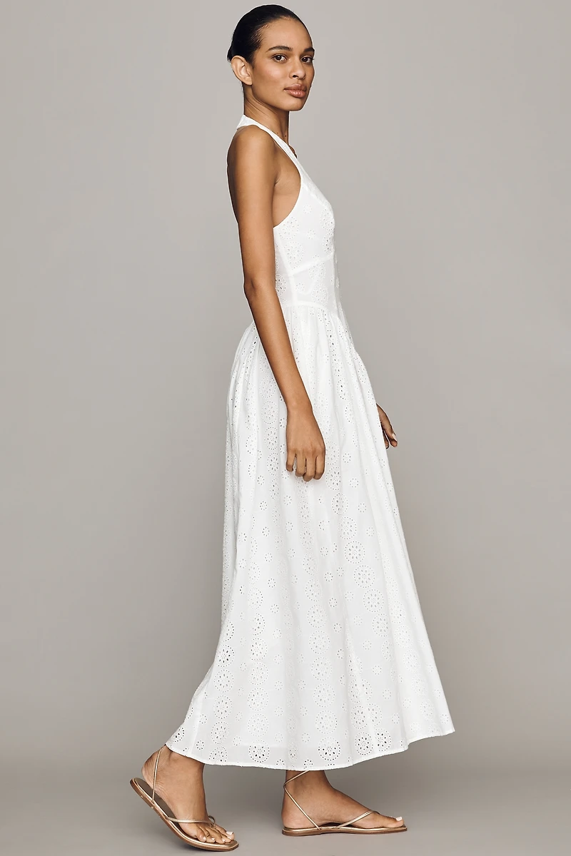 Hutch Eyelet Drop-Waist Maxi Dress