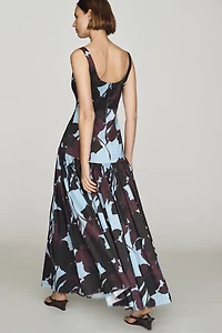 Hutch Fern Block-Print Maxi Dress