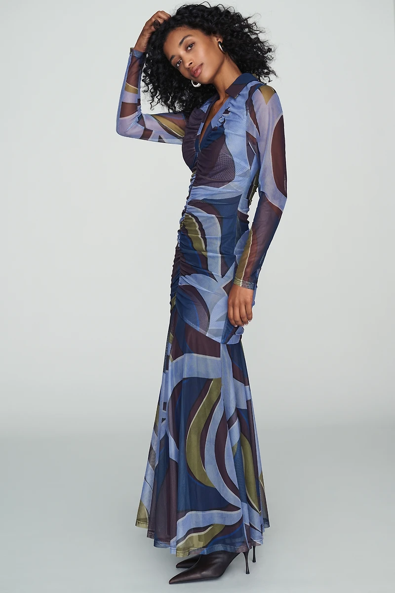Hutch Gael Mesh Maxi Dress