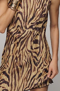 By Anthropologie Sleeveless Boat-Neck Mini Dress