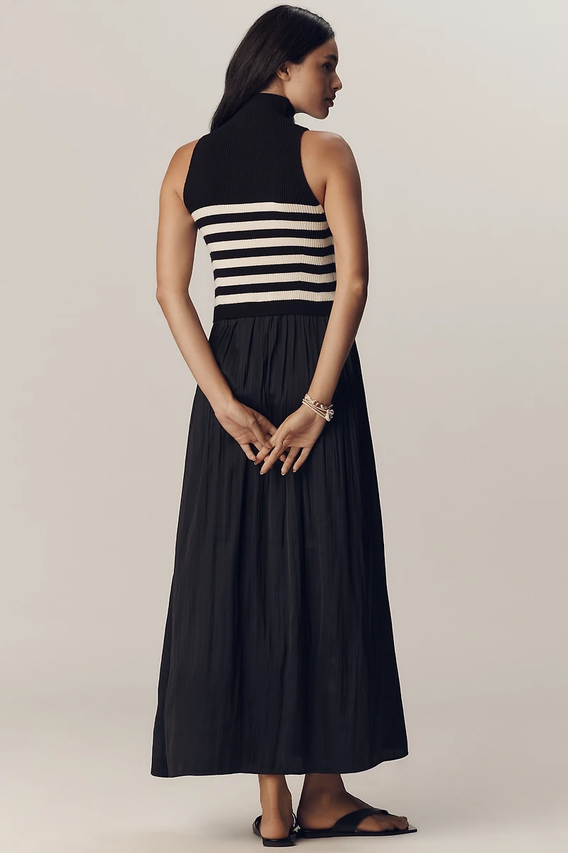 The Thea Sleeveless Twofer Maxi Dress
