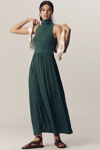 The Thea Sleeveless Twofer Maxi Dress