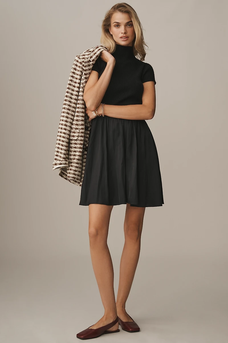 The Thea Short Sleeve Twofer Mini Dress