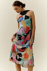 RIXO Hayley Silk Slip Dress