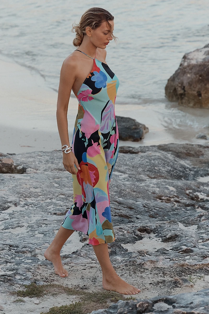 RIXO Hayley Silk Slip Dress