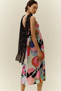 RIXO Hayley Silk Slip Dress