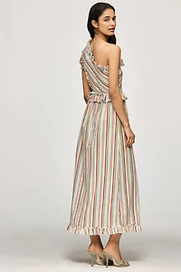 RIXO Arabelle One-Shoulder  Midi Dress