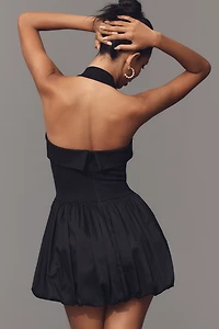Delfi Collective Megan Halter Basque-Waist Mini Dress