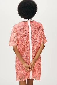 Stella Nova Sequined Lace Shirt Dress