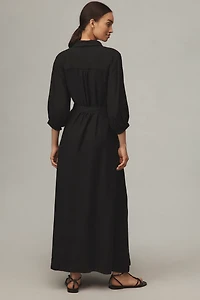 The Mona Linen Shirt Dress by Maeve