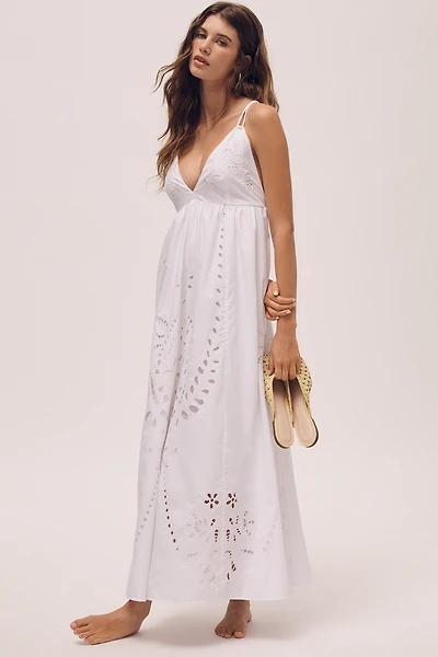 Maeve Cotton Eyelet Midi Dress