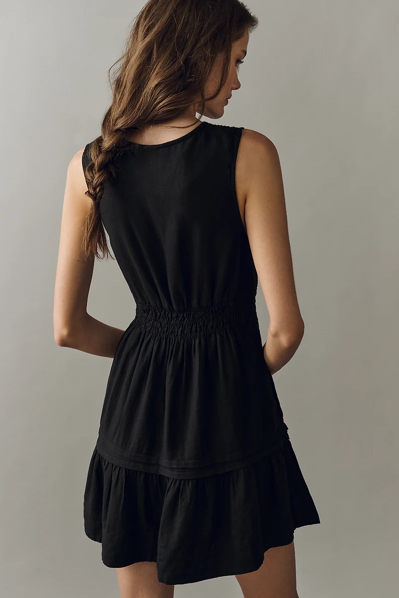 Somerset Linen Sleeveless Mini Dress