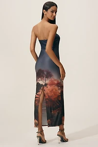 Katie May Enigma Strapless Slim Midi Dress