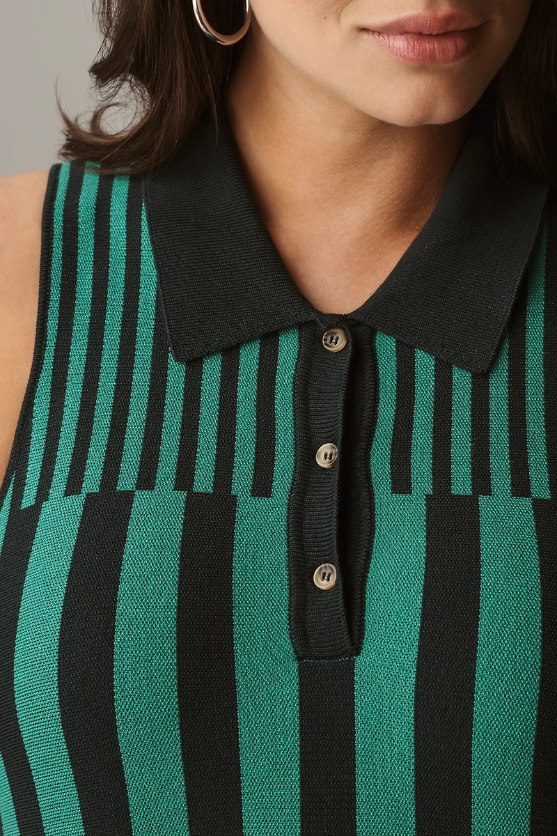 Maeve Sleeveless Knit Mini Swing Dress
