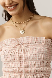 For Love & Lemons Petal Smocked Midi Dress