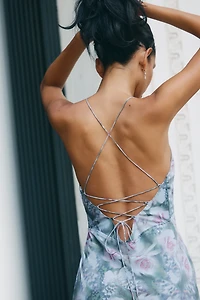 For Love & Lemons Elea Ruffle Maxi Dress