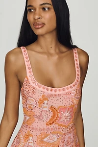 For Love & Lemons Tide Pool Sequin Mini Dress