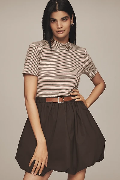 Maeve Belted Twofer Bubble Mini Dress