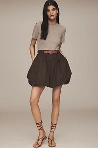 Maeve Belted Twofer Bubble Mini Dress