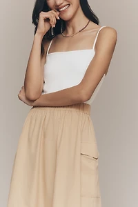 By Anthropologie Cargo A-Line Midi Dress