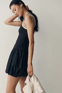 Maeve Twofer Piped Mini Dress