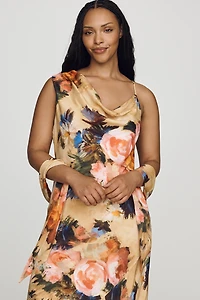 REPEAT Mindy Cowl Scarf Maxi Dress
