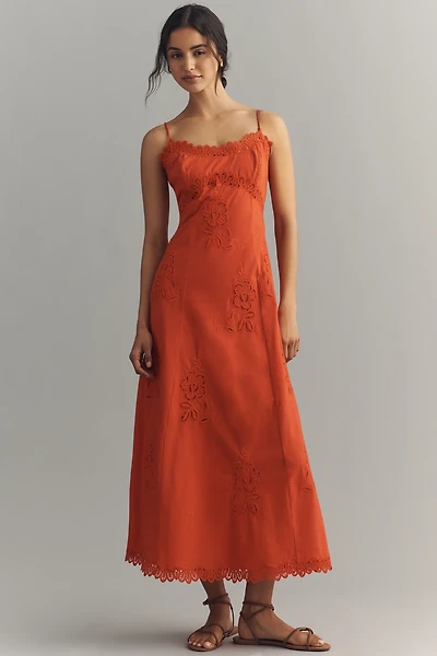 RAHI Starlet Cutwork Cotton Dress
