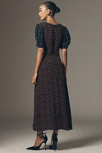 Maeve V-Neck A-Line Maxi Dress