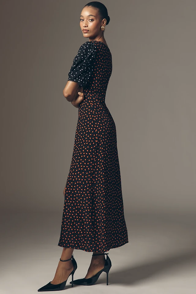 Helsi Tessa Long-Sleeve Appliqu A-Line Maxi Dress | Hawthorn Mall