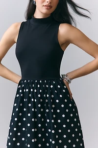 By Anthropologie Sleeveless Twofer Midi Dress